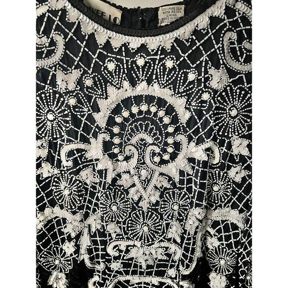 Vintage Swee Lo women's art deco evening dress size medium - Picture 6 of 8